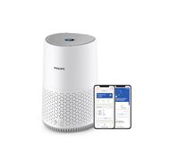 Philips Purificateur d'air connecté 600, jusqu'à 44 m²,19dB(A)*, Blanc | CADR 170 m³/h, HEPA NanoProtect capture 99,97 % des particules*, ultra-silencieux, économe en énergie, App Air+ (AC0651/10)