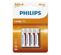 Philips R3 AAA-longue durée de vie de la batterie (4 pcs, AAA), Batteries + piles