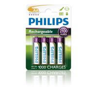 Philips R6B4A210 Batterie rechargeable pour Appareil photo 2100mAh AA 4 pièces