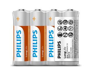 Philips R6L4F/10 (4 pcs, AA), Batteries + piles