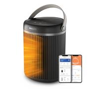 Philips Radiateur soufflant connecté économe en énergie série 3000-2000W, jusqu'à 50% d'économies d'énergie avec EcoAI, silencieux, 5 fonctions de sécurité, oscillation à 45°, gris foncé (CX3120/01)