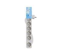 Philips - Rallonge multiprise avec interrupteur, 6 prises - 3m - Blanc
