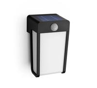 LED SHROUD 2,3W 2700K 250lm IP44 noir Lampe murale solaire Philips avec détecteur de mouvement