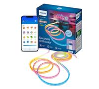 Philips Smart Lighting Bande LED Flexible Néon, 10 m, Type C, Effets Dynamiques Multicolores, Flexible, Installation Facile, Connected by WiZ, Google Home, Alexa, Apple Home
