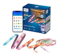 Philips Smart Lighting Bandeau LED RGBIC, 10 m, Type C, Effets de Lumière Multicolores Dynamiques, Découpable, Installation Facile, Connexion Wi-Fi, Connected by WiZ, Google Home, Alexa, Apple Home