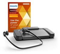 Philips SpeechExec LFH7277/08 Kit de Transcription avec Interrupteur à Pied USB Ergonomique ACC2330, Casque stéréo encastré LFH0334, Logiciel de Lecture SpeechExec Pro 2 Ans ABO