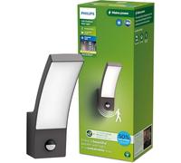 Philips Applique murale extérieure SPLAY LED 3,8W 2700K 800lm détecteur de mouvement IP44 anthracite
