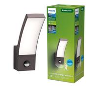 Philips Applique murale extérieure SPLAY LED 3,8W 2700K 800lm détecteur de mouvement IP44 anthracite