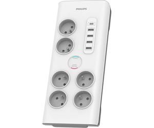 Philips SPN7060WA/60 parasurtenseur Blanc 6 prise(s) CA 2 m
