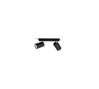 Philips Spots de plafond Kosipo – 2 spots – Culot GU10 – Noir