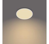 Philips Plafonnier LED Super Slim Rond 36W SceneSwitch 3 ambiances IP44 Blanc