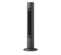 Philips Ventilateur Série 5000, Tour Oscillante 105 cm, Télécommande, Minuterie, 3 Vitesses et Modes, 40 W, Flux d'air puissant et silencieux, Convient à l'aromathérapie, Gris Foncé(CX5535/11)