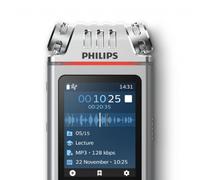 Philips Voice Tracer DVT4110/00 dictaphone Carte flash Chrome, Argent