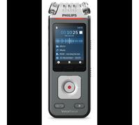 Philips VoiceTracer DVT8115 - Enregistreur vocal numérique Noir/Gris - 50-20000Hz - USB 2.0 - Sortie casque - 108x37x20mm - 46g - Windows/macOS/Linux
