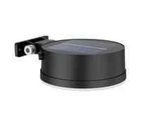 Philips Applique murale solaire Vynce LED ronde 1,5 W 2700 K noire IP44 d'extérieur