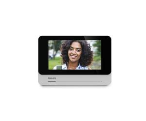 PHILIPS WelcomeEye AddConnect Moniteur 7 Pouces Connecté, 2 Fils | Écran tactile 7", 2 fils jusqu'à 120 m, application WelcomeEye, mémoire interne, interphone et double contrôle d'accès.