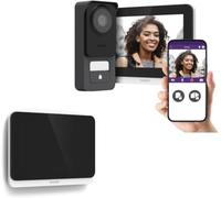 Philips WelcomeEye Connect 3 Visiophone 3K avec 2 Écrans 7 Pouces | 2 écrans tactiles 7 pouces, image 3K, 2 fils jusqu’à 120 m, RFID/QR code, application Philips Door Connect