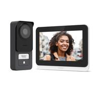 PHILIPS WelcomeEye Connect 3 Visiophone Filaire Connecté, Interphone Vidéo | Visiophone connecte WiFi double bande, 3K, ecran tactile 7", compatible Alexa Google, RFID 3 badges, vision nocturne