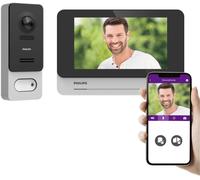 Philips WelcomeEye Wireless Interphone vidéo Bluetooth, Wi-Fi Set complet noir/gris, aluminium