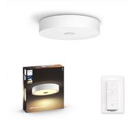 Philips White and Color Ambiance FAIR Plafonnier 39W - Blanc (télécommande incluse), compatible Bluetooth
