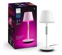 Philips Lampe à poser portable Hue Belle – Ambiance Blanc et Couleur, Bluetooth, blanche