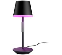 Philips White and Color Ambiance, lampe à poser portable Hue Belle, compatible Bluetooth, noire, fonctionne avec Alexa, Google Assistant et Apple Homekit