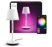 Philips White and Color Ambiance, lampe a poser portable Hue Belle, compatible Bluetooth, blanche