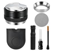 Philorn Kit d'accessoires pour expresso de 51 mm, 6 niveleurs à café à double tête, écran rondelle, tapis de tamper, entonnoir de dosage, outil WDT, accessoires pour machine à café expresso pour