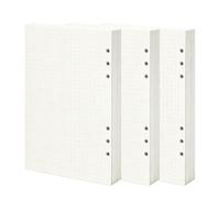 PHMING 180 Pièces Recharge Agenda A5, Pointillés Feuille Bristol A5 | 145 × 210 mm Remplaçable 6 Trous Papier A5, Feuilles A5 en Papier Épais, Pour la Prise de Notes, L'organisation des Données