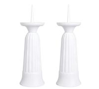 PHMING 2 Pièces de Vase Cimetiere Blancs, Vases en Plastique en Plastique | Vase Funeraire pour Cimetière, pour La Présentation de Fleurs Séchées ou Fraîches Comme Décoration de Cimetière