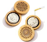 PHMING 2 Pièces Galet Diffuseur Huile Essentielle, Diffuseur de Parfum | Forme Ronde Diffuseur D'huiles Essentielles, avec 2 Pierres Parfumées, pour Salon, Bureau, Chambre