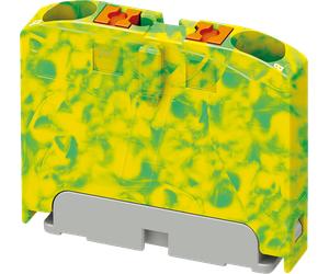 PHOE 1091665 - Bloc de distribution PTFIX, 2 x 2,5, vert-jaune