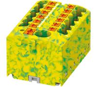 PHOE 1091671 - Bloc de distribution PTFIX, 12 x 2,5, vert-jaune