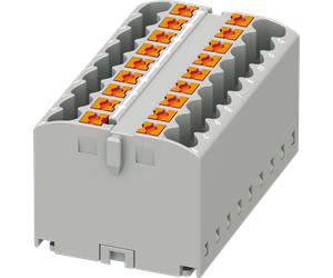 PHOE 3273308 - Bloc de distribution PTFIX, 18X2,5, gris