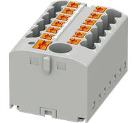 PHOE 3273482 - Bloc de distribution PTFIX, 6/12x2.5, gris