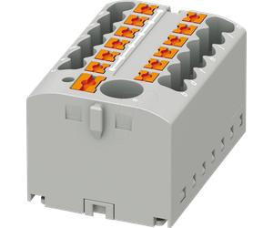 PHOE 3273482 - Bloc de distribution PTFIX, 6/12x2.5, gris