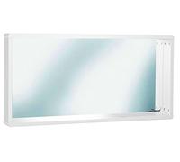 Phoenix 745701WE Miami Miroir avec Le Cadre et Le Plateau, Le Bois, Blancs, 13 x 110 x 55 cm, Weiss, 110 x 55 x 13 cm