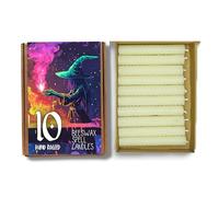 Phoenix Candle Company Lot de 10 bougies en cire d'abeille de 10 cm (1 blanche)