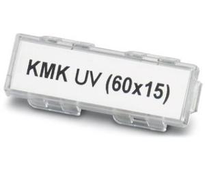 Phoenix Contact 1014108 KMK UV (60X15) Porte étiquette Type de montage: pour collier serre-câbles Surface détiquetage: 60 x 15 mm transparent Nombre de