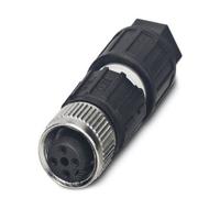 Phoenix Contact 1641688 connecteur M12 noir en acier inoxydable et zinc RoHS 15,18g Ø1,63cm profondeur 51mm