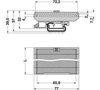 Phoenix Contact - Boîtier Pour Rail Umk- Be 45 2970015 Polyamide Vert 77 X 45 1 Pc(s) D12582