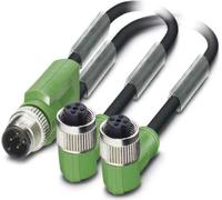 Phoenix Contact Câble de distribution M12/M12/M12 1xbroche/2xprise droite/coudée 3/4 pôles codage A, 250 V, 4 A, nombre de conducteurs