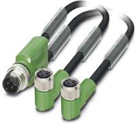 Phoenix Contact Câble de distribution M8/M8/M8 1xbroche/2xprise droite/coudée 3/3 pôles codage A, 48 V, 4 A, nombre de conducteurs 3,