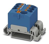 Phoenix Contact CONTACT PTFIX 10/6X4-NS35A BU Bloc de distribution 57 A Nombre de connecteurs 7 Section 0,5 mm²-10 mm² AWG 20-6 Largeur 27,9 mm Bleu 1 pièce