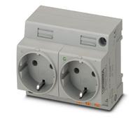 Phoenix Contact Doublé Prise Avec Indicateur LED (Prise européenne) - 0804049