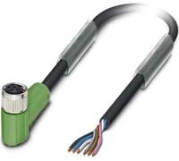 Phoenix Contact M8 Câble de capteur PUR 6 pôles Connecteur femelle coudé Compatible chaîne porte-câbles Codage A, longueur 10,0 mètres