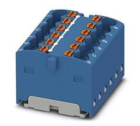 PHOENIX CONTACT PTFIX 12X1.5BU Bloc de distribution interne ponté 450V 17.5A Nombre de bornes 12 Section 0.14mm²-2.5mm² AWG 26-14 Largeur 24.9mm Hauteur 17.7mm Bleu 20pcs