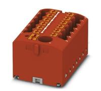 PHOENIX CONTACT PTFIX 6/12X2.5 RD Bloc de distribution borne à alimentation 450V 24A Nombre de bornes 13 Section 0.14mm²-4mm² AWG 26-12 Largeur 41mm Hauteur 21.7mm Rouge 8pcs