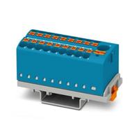 Phoenix Contact Bloc de distribution PTFIX6/18X2,5-NS35 GY 0,14-4 mm² gris 8 pièces