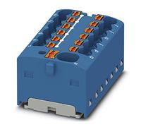 PHOENIX CONTACT PTFIX Lot de 20 blocs de distribution 4/12 x 1,5 BU - Borne de base avec alimentation - Courant nominal 41 A - Raccord push-in - 13 ports - Largeur : 31,4 mm - Hauteur : 17,7 mm